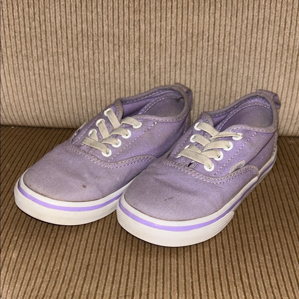 Vans Kids Lavender Canvas Sneakers